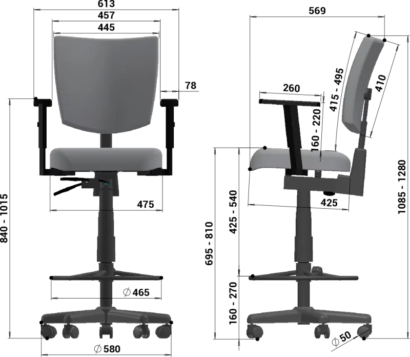 Cadeira Caixa Alta B-One Extra Confort