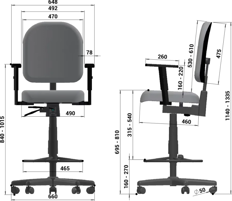 Cadeira Caixa Alta Diretor Extra Confort - Ergonômica