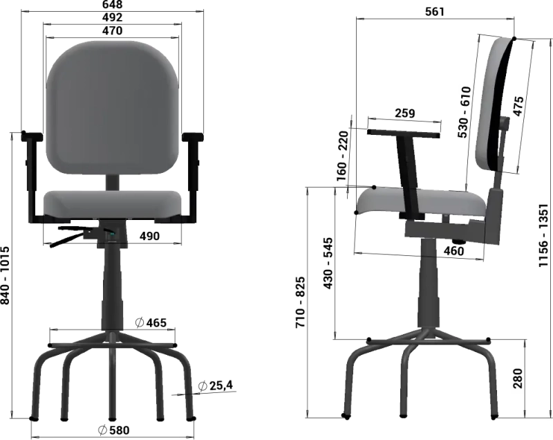 Cadeira Caixa Alta Diretor Extra Confort Fixa - Ergonômica