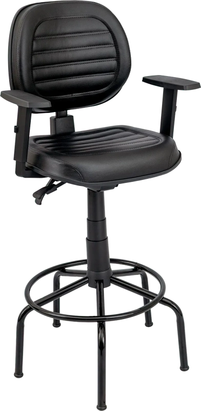 Cadeira Caixa Alta Executiva Extra Confort Fixa - Ergonômica