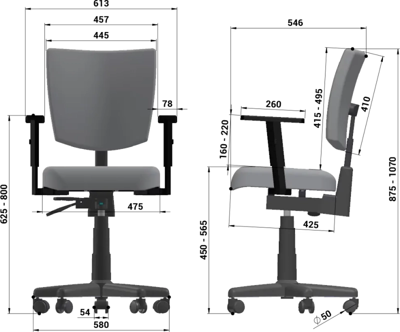 Cadeira de Escritório Giratória B-One Extra Confort