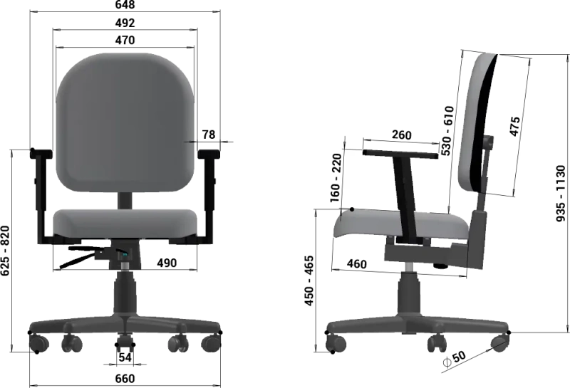 Cadeira de Escritório Giratória Diretor Extra Confort