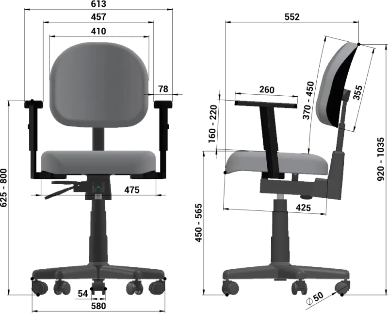 Cadeira Giratória Executiva Extra Confort para Escritório