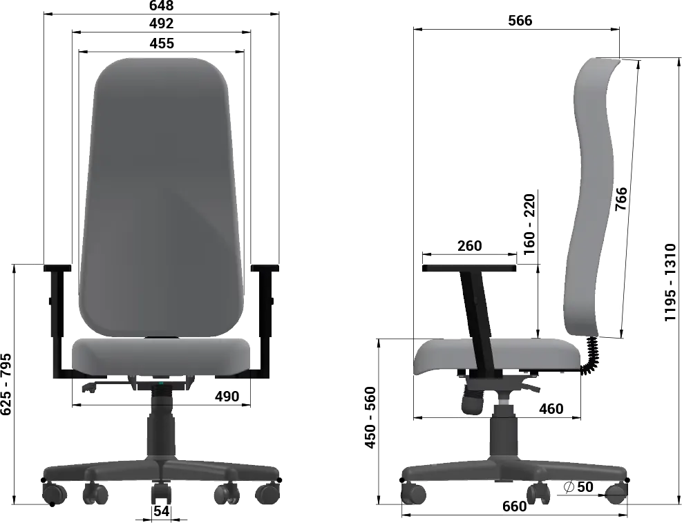 Cadeira Giratória Presidente Alta